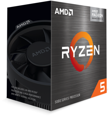 Procesor AMD Ryzen 5 5600G, 3,9 GHz (până la 4,4 GHz), 65 W, AM4