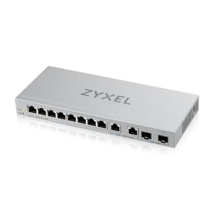 Switch ZyXEL XGS1210-12 v2, Switch administrat web Gigabit cu 12 porturi cu 8 porturi 1G + 2 porturi 2.5G + 2 porturiSFP+