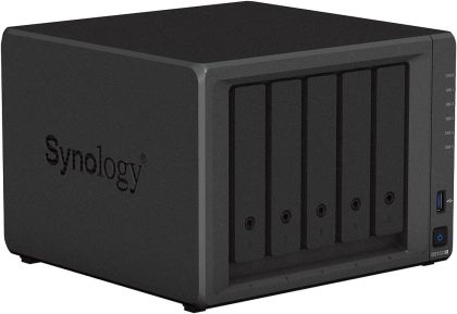 Stocare în rețea Synology DS1522+, pentru 5 discuri, până la 108 TB, RAM 8 GB, 4 x Gigabit, USB 3.2 Gen1