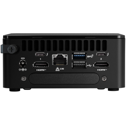 Kit ASUS NUC 13 Pro NUC13ANHi3, Procesor Core i3-1315P, 4xUSB, M.2 22x80 NVMe; 22x42 SATA, 2.Slot SATA de 5 inchi, LAN de 2,5 Gbe, 2xHDMI, 2x Thunderbolt 4 (USB-C+DP), fără cablu, unitate individuală,EAN: 5032037267762