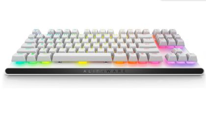 Tastatură Dell Alienware Tenkeyless Gaming Keyboard - AW420K - SUA (QWERTY) - Lunar Light