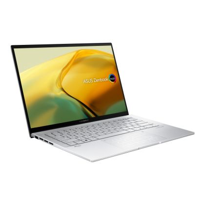 Laptop Asus Zenbook UX3402VA-KM540W, Intel i5-13500H, 14.0", WQXGA+ (2880 x 1800) raport de aspect 16:10, DDR5 16GB (ON BD.), 512 GB SSD PCIeG4, Windows 11, argintiu