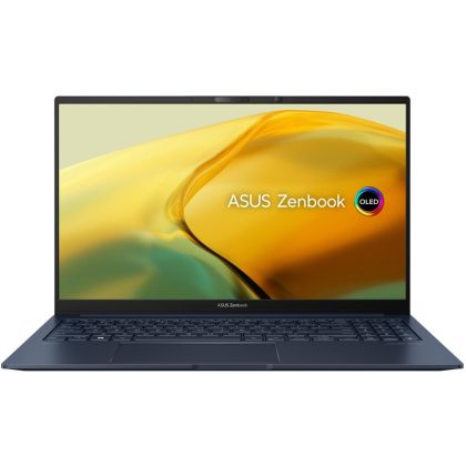 Laptop Asus Zenbook UM3504DA-MA211, AMD Ryzen 5 7535U, 15,6 inchi OLED, (2880 x 1620), 16 GB, 512 GB SSD, fără sistem de operare, albastru