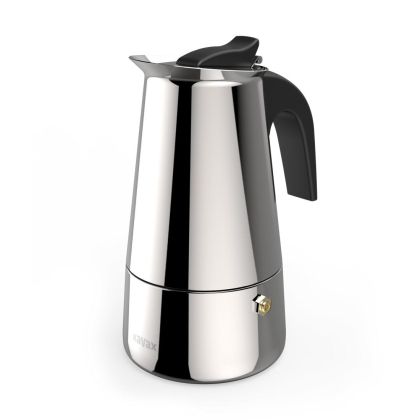 Xavax Stainless Steel Espresso Maker for 4 Cups, 111274