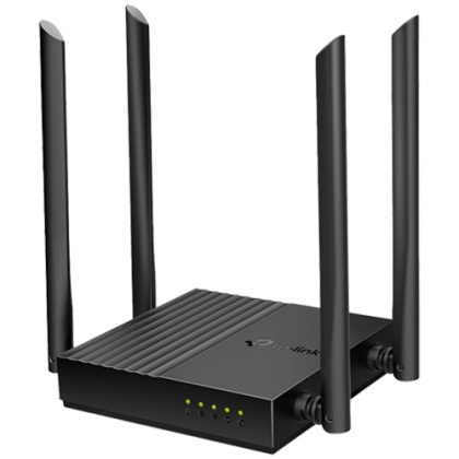 Router Wi-Fi dublă bandă AC1200VITEZĂ: 400 Mbps la 2,4 GHz + 867 Mbps la 5 GHzSPEC: 4 antene, 1 port Gigabit WAN + 4 porturi Gigabit LAN CARACTERISTICA: aplicație Tether, WPA3, mod punct de acces, IPv6 acceptat, IPTV , Beamforming, Smart Connect, Airtime 