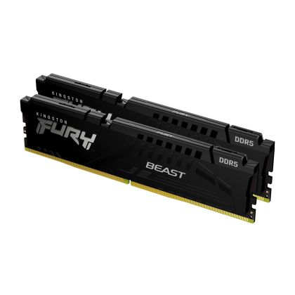 Memorie Kingston FURY Beast Black 64GB(2x32GB) DDR5 6000MHz CL30 KF560C30BBEK2-64 - AMD EXPO