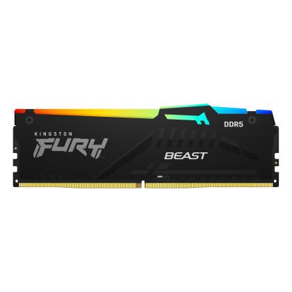 Memorie Kingston FURY Beast Black RGB 16GB DDR5 6000MHz CL30 KF560C30BBA-16
