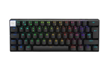 Tastatură pentru jocuri Logitech Pro X 60 neagră tactilă, KEYCONTROL, LIGHTSYNC, RGB, negru