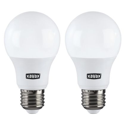 Bec LED Xavax, E27, 806 lm, 60W, alb cald, 2 buc