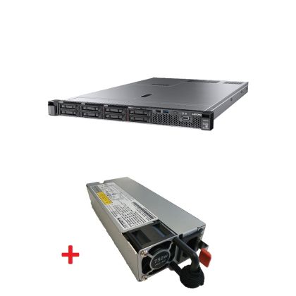 Server Lenovo ThinkSystem SR630, Xeon Silver 4210R (10C 2.4GHz 13.75MB Cache/100W), 32GB 2933MHz (1x32GB, 2Rx4 RDIMM), O/B, 240GB Entry SATA 6Gb HS SSD, 9350-8i, 1Gb 2-port RJ45 LOM, 2x750W, XCC Enterprise, Toolless Rails
