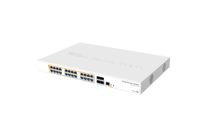 Comutator Mikrotik CRS328-24P-4S-RM, 24xGigabit LAN, L2/L3, 4xSFP+ cuști