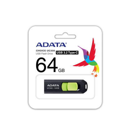 64 GB TYPE-C UC300 ADATA BK/GN
