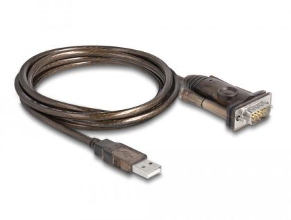 Adaptor Delock USB 2.0 Type-A - Serial RS-232 D-Sub 9 pini tată, 1,5 m
