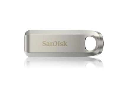 Stick de memorie USB SanDisk Ultra Luxe, 128 GB, USB 3.2 Gen 1, USB-C, argintiu