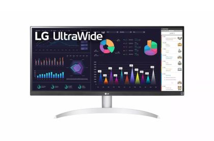 Monitor LG 29WQ600-W, 29" UltraWide Full HD, panou IPS, 1ms MBR, 1000:1, 250 cd/m2, 21:9, 2560 x 1080, HDR 10, sRGB 99%, FreeSync, 100Hz, USB Type-C , Difuzoare, HDMI, DP, Înclinare, Ieșire căști, Negru