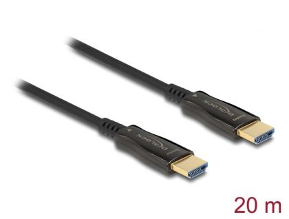 Cablu optic Delock, HDMI 8K, 60 Hz, 20 m