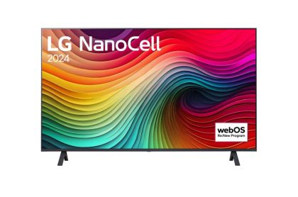 Televizor LG 43NANO81T3A, 43" 4K HDR Smart Nano Cell TV, 3840x2160, DVB-T2/C/S2, AI Alpha 5 Gen7, HDR 10 PRO, webOS 24, ThinQ AI, WiFi, Voce clară, AI Upscaling, Bluetooth, Hdmi, CI, LAN, AirPlay2, SPDIF, suport cu 2 poli, argintiu