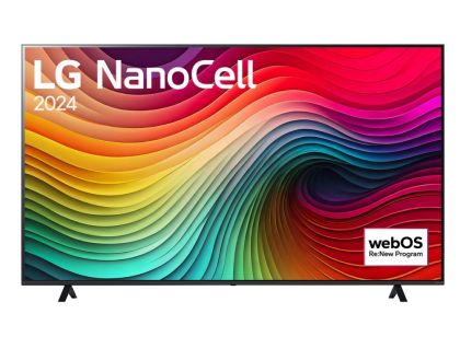 Televizor LG 75NANO81T3A, 75" 4K HDR Smart Nano Cell TV, 3840x2160, DVB-T2/C/S2, AI Alpha 5 Gen7, HDR 10 PRO, webOS 24, ThinQ AI, WiFi, Voce clară, AI Upscaling, Bluetooth, Hdmi, CI, LAN, AirPlay2, SPDIF, suport cu 2 poli, argintiu