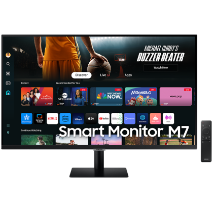 Monitor LED Samsung LS32DM702UUXDU SMART M70D, 32" UHD FLAT 16:9 (3840x2160) VA 60Hz, 300 cd/m2, 3000:1, HDR10, 4ms, 178/178, 2xHDMI, USB-C, Remote control, Speakers 5Wx2, Tilt /HeightAdj, 2Y
