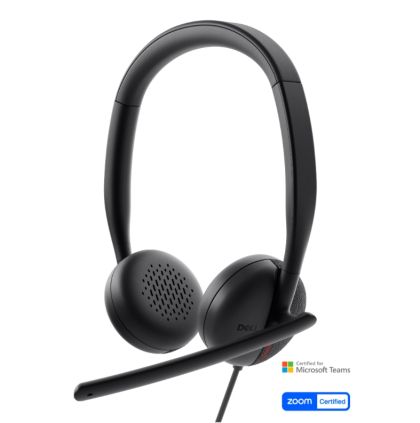 Căști Dell Wired Headset WH3024 + Dell Wired Headset Perne pentru urechi - HE324