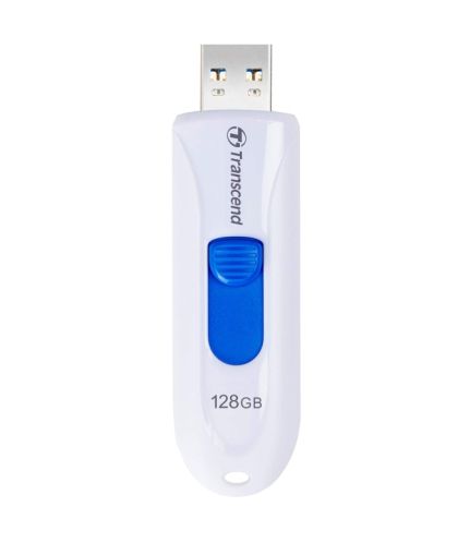 Memorie Transcend 128GB JETFLASH 790, USB 3.1, alb