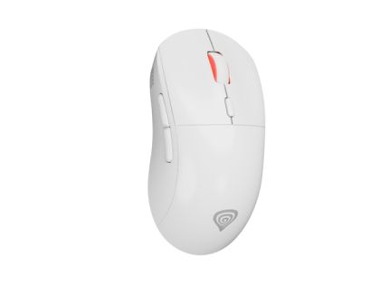Mouse Genesis Mouse pentru jocuri fără fir Zircon XIII Personalizat Wireless 26000 DPI Alb