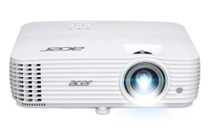Proiector multimedia Acer Projector P1557Ki DLP, FHD (1920x1080), 4800 ANSI LUMENS, 10000:1, 2xHDMI 3D, dongle wireless inclus, intrare/ieșire audio, USB tip A (5V/1A), RS-232, Bluelight Shield, LumiSense, Difuzor încorporat de 10 W, 2,9 kg, alb + Acer T8