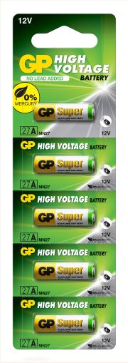 Alkaline battery 12 V / 5 pcs. / Pack price for 1 pcs. / Alarm A27 GP