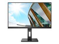 Monitor AOC Q27P2Q, 27" IPS WLED, 2560x1440@75Hz, 4ms GtG, 300cd m2, 1000:1, DCR 50M:1, FlickerFree, Low Blue Light, 2Wx2, Tilt, Height Adjust, Pivot, Swivel, D-SUB, HDMI , DP, USB hub