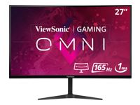 Monitor pentru jocuri VIEWSONIC VX2718-PC-MHD 27 inch FHD VA curba fără cadru 165 Hz 1 ms MPRT 2 difuzoare HDMI DisplayPort