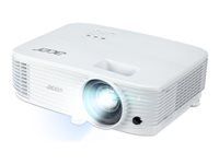 ACER P1257i projector DLP XGA 1024x768 4:3 4500 ANSI Lumen 20.000:1 31DB 2xHDMI VGA RCA USB A wireless projection white