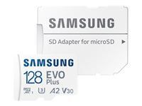 SAMSUNG EVO Plus microSDXC 128GB UHS-I U3 Citire până la 130MB/s Card de memorie Full HD ȘI 4K UHD incl. Adaptor SD 2021