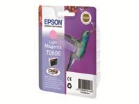 Cartuș de cerneală EPSON T0806 magenta deschis capacitate standard 7,4 ml 685 pagini 1 pachet blister fără alarmă