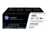 Cartuș de toner original HP 410X LaserJet CF325XM Cyan Magenta Galben de mare capacitate, pachet de 3