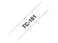 BROTHER P-Touch TC-101 negru pe transparent 12mm