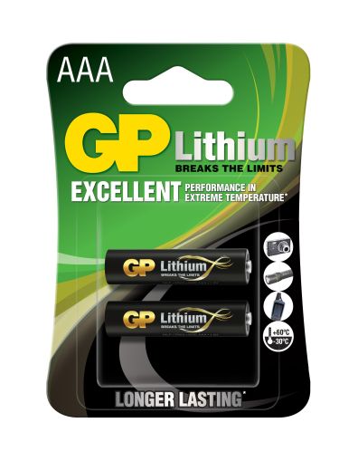 Baterie litiu GP CR03 AAA 1.5V 2 buc. într-un blister