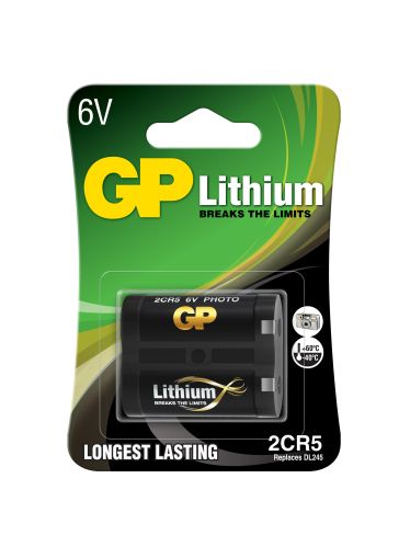 Battery lithium photo 2CR5 6V GP