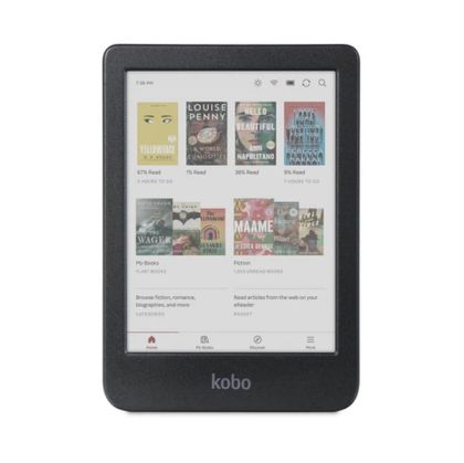 Kobo Clara Color e-Book Reader, E Ink Kaleido touch screen 6 inch colour, 1448 x 1072 pixels, 16 GB, 1000 MHz/512 MB, 1 x USB C, Weight 0.172 kg, Wireless Da, Comfort Light , 12 different fonts and over 50 font styles, Black