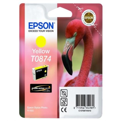 Cartuș de cerneală EPSON T0874 galben capacitate standard 11,4 ml 1 pachet blister fără alarmă
