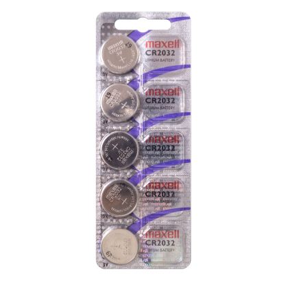 Lithium Button Battery MAXELL CR2032 3V /5PK/ price for 1 battery