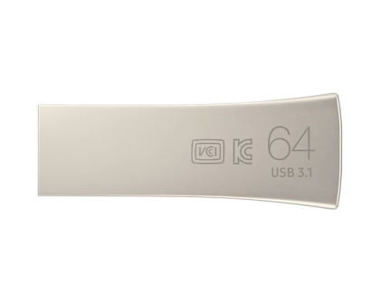 Memorie USB Samsung BAR Plus, 64GB, USB-A, Argintiu