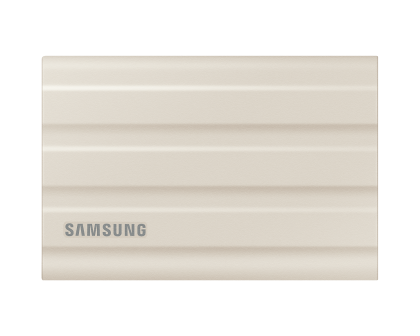 SSD extern Samsung T7 Shield, 1TB USB-C, bej