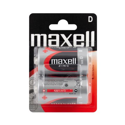 Baterie zinc mangan MAXELL R20 /2 buc. în blister/ 1.5V