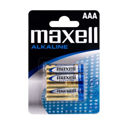 Baterie alcalina MAXELL LR03 /4 buc. în ambalaj/ 1.5V
