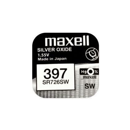 Baterie buton argintie MAXELL SR726 SW /AG2/ 397/, 1.55V