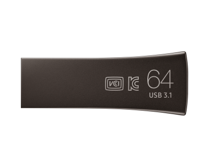 Memorie USB Samsung BAR Plus, 64GB, USB-A, Titanium Grey