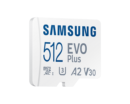 Card de memorie Samsung EVO Plus, microSDXC, UHS-I, 512GB, Adaptor