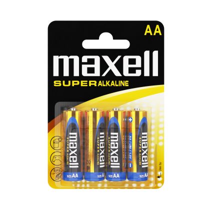 Baterii superalcaline MAXELL LR6 XL /4 buc. în blister/ 1.5V