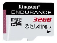 Numai card Kingston microSDHC Endurance 95R/30W C10 A1 UHS-I de 32 GB, EAN: 740617290035