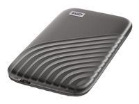 WD 1TB My Passport SSD - Portable SSD, up to 1050MB/s Read and 1000MB/s Write Speeds, USB 3.2 Gen 2 - Space Gray, EAN: 619659184001
